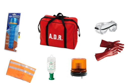 ADR комплект для опасных грузов, которым присвоены знаки опасности № 4.2, 5.1, 5.2, 6.2, 7 (по ДОПОГ)